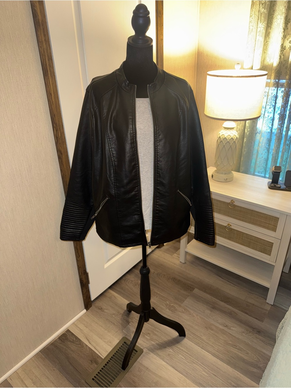 torrid Black Faux Leather Moto Jacket - Picture 3 of 6